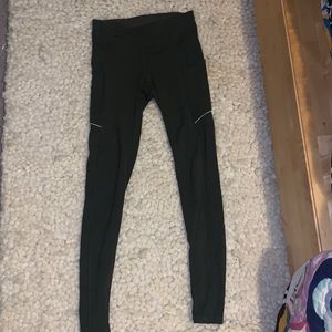 Lululemon dark sage olive wunder under with pockets